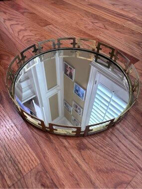Gold Mirrored Decorative Tray - Elegant Home Wall Decor